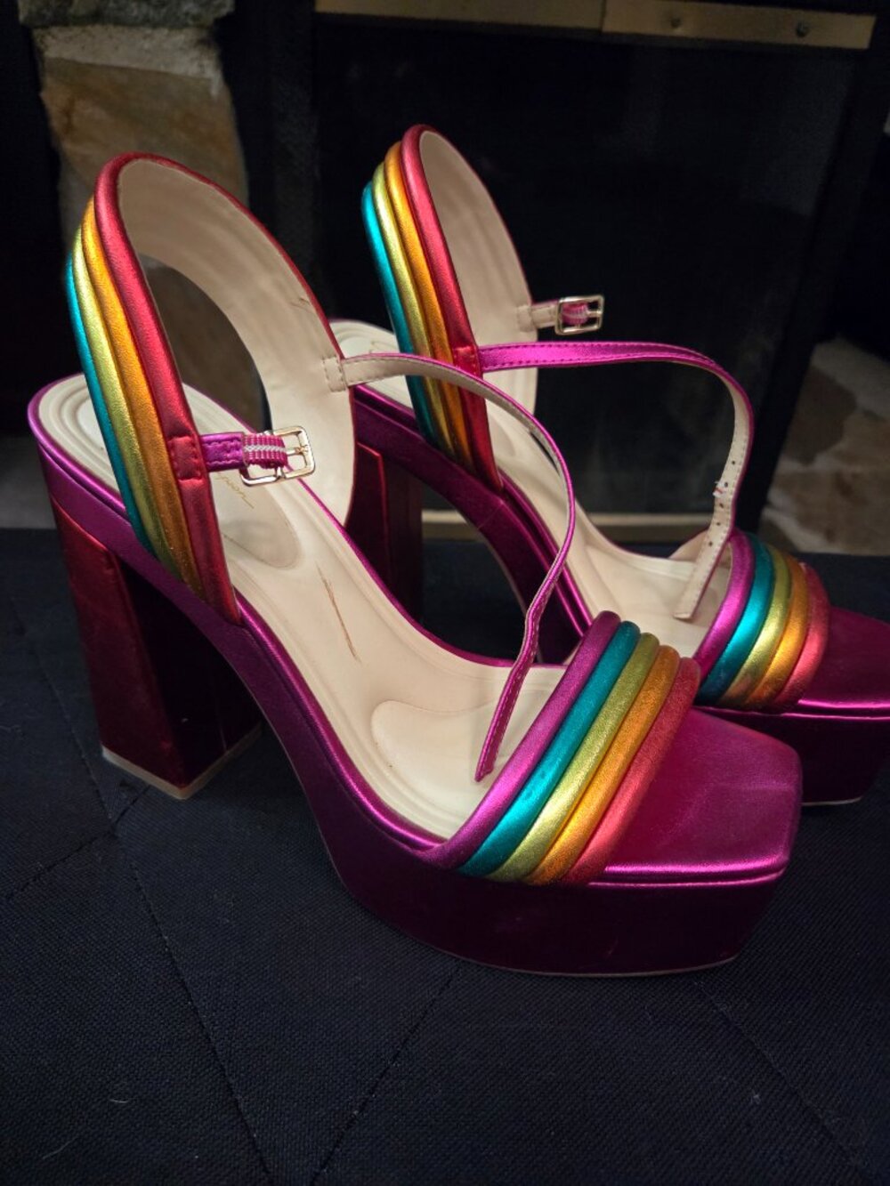Jessica Simpson rainbow platform heel - Picture 5 of 5